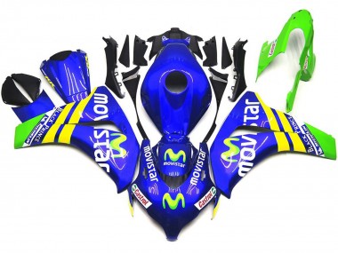 2008-2011 Vibrant MoviStar Honda CBR1000RR Motorcycle Fairings
