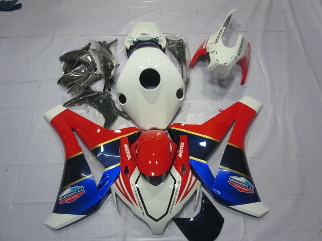 2008-2011 White Blue and Red Honda CBR1000RR Motorcycle Fairings 2008-2011 White Blue and Red Honda CBR1000RR Motorcycle Fairings