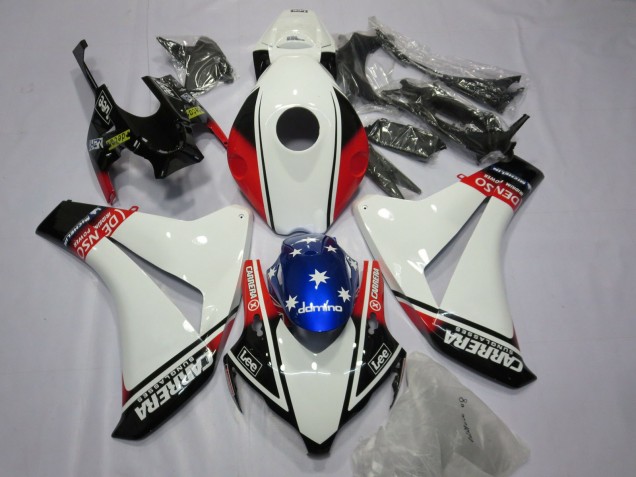 2008-2011 White Carrera Honda CBR1000RR Motorcycle Fairings 2008-2011 White Carrera Honda CBR1000RR Motorcycle Fairings