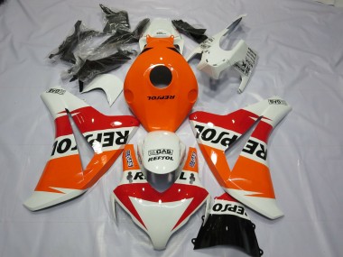 2008-2011 White Repsol Design Honda CBR1000RR Motorcycle Fairings