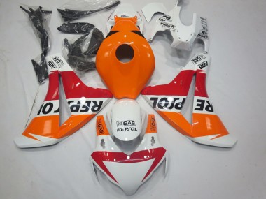 2008-2011 White Repsol Honda CBR1000RR Motorcycle Fairings