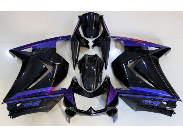2008-2013 Gloss Black & Blue Kawasaki Ninja 250 Motorcycle Fairings 2008-2013 Gloss Black & Blue Kawasaki Ninja 250 Motorcycle Fairings