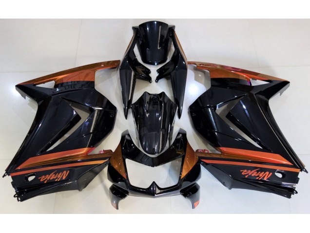 2008-2013 Gloss Black & Orange Kawasaki Ninja 250 Motorcycle Fairings 2008-2013 Gloss Black & Orange Kawasaki Ninja 250 Motorcycle Fairings