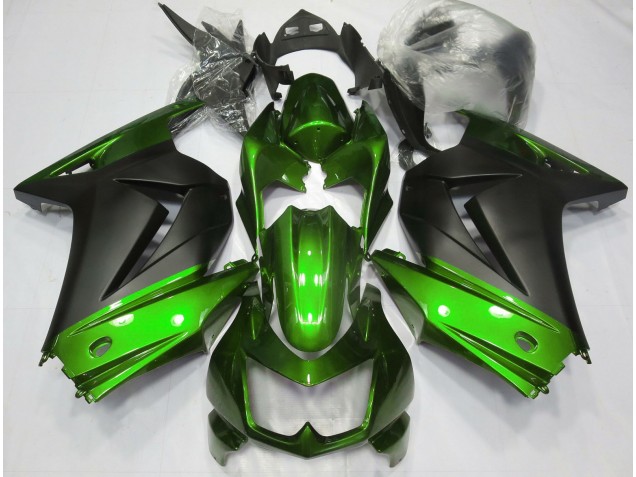 2008-2013 Green and Matte Black Kawasaki Ninja 250 Motorcycle Fairings 2008-2013 Green and Matte Black Kawasaki Ninja 250 Motorcycle Fairings