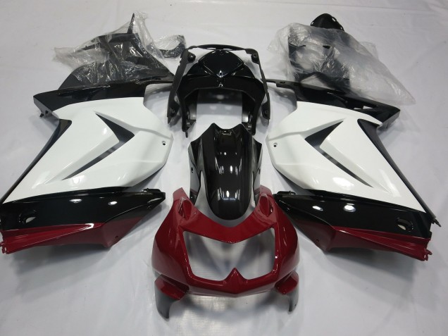 2008-2013 White Red and Black Kawasaki Ninja 250 Motorcycle Fairings 2008-2013 White Red and Black Kawasaki Ninja 250 Motorcycle Fairings