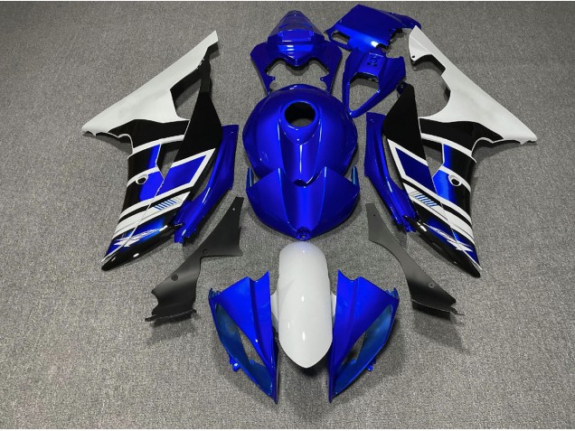 2008-2016 Blue Black and White OEM Style Yamaha R6 Motorcycle Fairings 2008-2016 Blue Black and White OEM Style Yamaha R6 Motorcycle Fairings