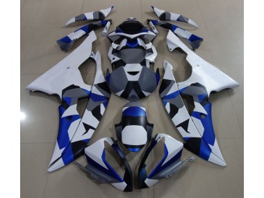 2008-2016 Blue Snow Camo Yamaha R6 Motorcycle Fairings