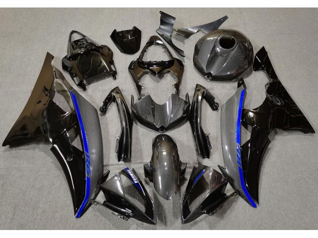 2008-2016 Carbon Fiber & Blue Yamaha R6 Motorcycle Fairings 2008-2016 Carbon Fiber & Blue Yamaha R6 Motorcycle Fairings