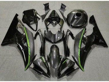 2008-2016 Carbon Fiber & Green Yamaha R6 Motorcycle Fairings