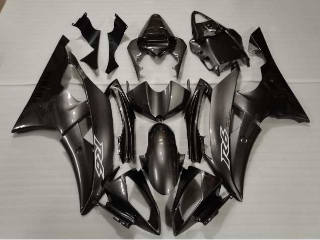 2008-2016 Dark Silver Yamaha R6 Motorcycle Fairings 2008-2016 Dark Silver Yamaha R6 Motorcycle Fairings