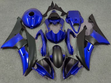 2008-2016 Deep Blue and Matte Black Yamaha R6 Motorcycle Fairings