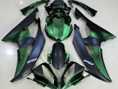 2008-2016 Forest Green and Matte Black Yamaha R6 Motorcycle Fairings