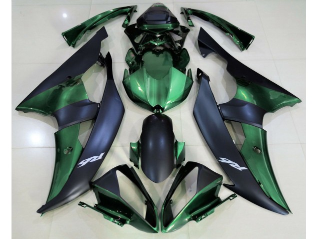 2008-2016 Forest Green and Matte Black Yamaha R6 Motorcycle Fairings 2008-2016 Forest Green and Matte Black Yamaha R6 Motorcycle Fairings