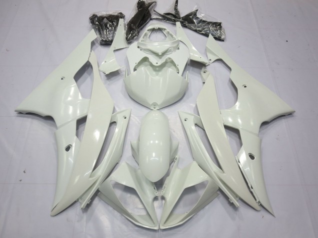 2008-2016 Full Gloss White Yamaha R6 Motorcycle Fairings 2008-2016 Full Gloss White Yamaha R6 Motorcycle Fairings
