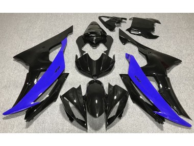 2008-2016 Gloss Black & Blue Yamaha R6 Motorcycle Fairings