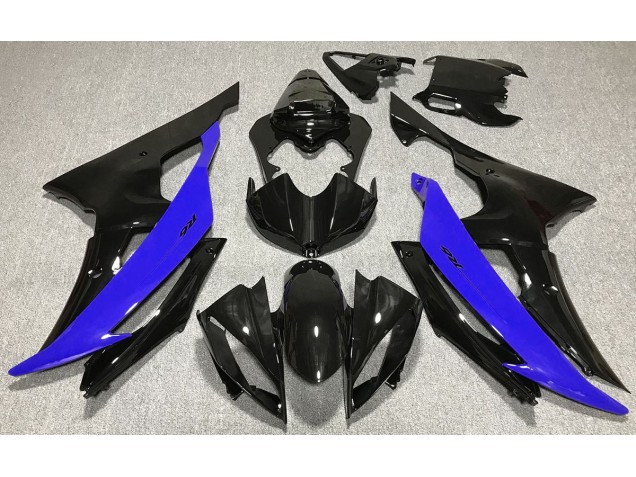 2008-2016 Gloss Black & Blue Yamaha R6 Motorcycle Fairings 2008-2016 Gloss Black & Blue Yamaha R6 Motorcycle Fairings
