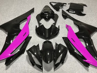 2008-2016 Gloss Black & Pink Yamaha R6 Motorcycle Fairings