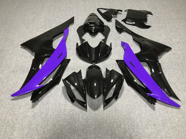 2008-2016 Gloss Black & Purple Yamaha R6 Motorcycle Fairings 2008-2016 Gloss Black & Purple Yamaha R6 Motorcycle Fairings