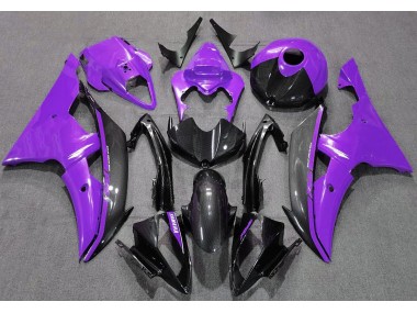 2008-2016 Gloss Purple and Carbon Yamaha R6 Motorcycle Fairings