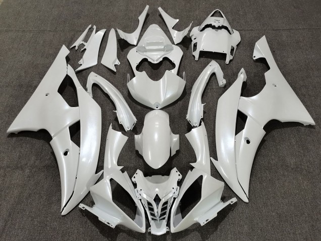 2008-2016 Gloss White Yamaha R6 Motorcycle Fairings 2008-2016 Gloss White Yamaha R6 Motorcycle Fairings