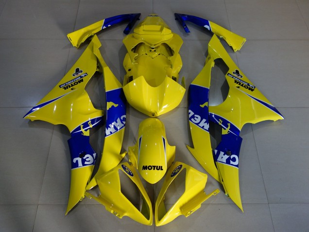 2008-2016 Gloss Yellow Camel Yamaha R6 Motorcycle Fairings 2008-2016 Gloss Yellow Camel Yamaha R6 Motorcycle Fairings