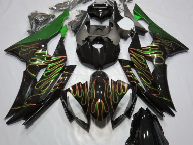 2008-2016 Green Flame Yamaha R6 Motorcycle Fairings