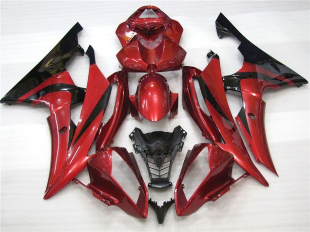 2008-2016 Maroon Black Yamaha R6 Motorcycle Fairings 2008-2016 Maroon Black Yamaha R6 Motorcycle Fairings