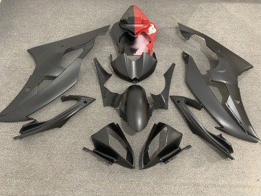 2008-2016 Matte Black & Red Yamaha R6 Motorcycle Fairings
