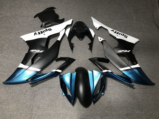 2008-2016 Matte Black and Special Blue Yamaha R6 Motorcycle Fairings 2008-2016 Matte Black and Special Blue Yamaha R6 Motorcycle Fairings