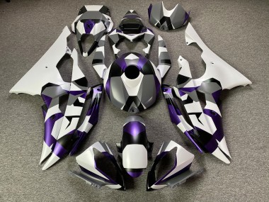 2008-2016 Mystic Purple Snow Camo Yamaha R6 Motorcycle Fairings