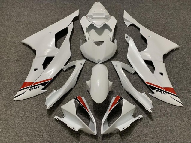 2008-2016 Pearl White Yamaha R6 Motorcycle Fairings 2008-2016 Pearl White Yamaha R6 Motorcycle Fairings