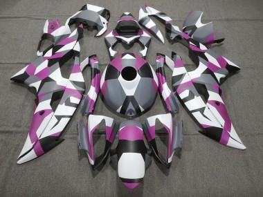 2008-2016 Pink Camo Plain Yamaha R6 Motorcycle Fairings