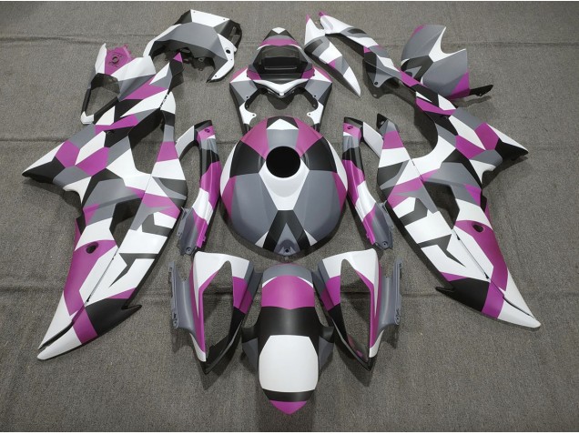 2008-2016 Pink Camo Plain Yamaha R6 Motorcycle Fairings
