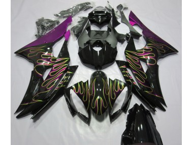 2008-2016 Pink Flame Yamaha R6 Motorcycle Fairings