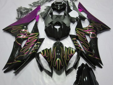2008-2016 Pink Flame Yamaha R6 Motorcycle Fairings
