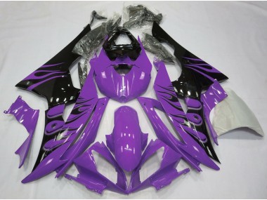 2008-2016 Purple Flame Style Yamaha R6 Motorcycle Fairings
