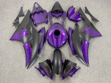 2008-2016 Purple and Matte Black Yamaha R6 Motorcycle Fairings