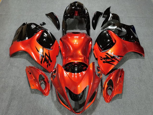 2008-2019 Candy Orange & Gloss Black Suzuki GSXR 1300 Motorcycle Fairings
