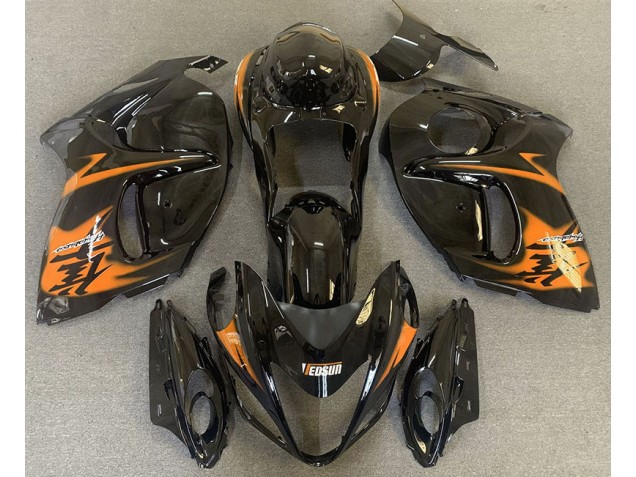 2008-2019 Gloss Black & Orange Suzuki GSXR 1300 Motorcycle Fairings 2008-2019 Gloss Black & Orange Suzuki GSXR 1300 Motorcycle Fairings