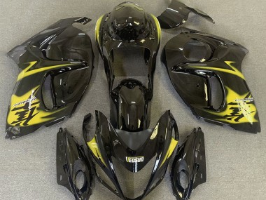 2008-2019 Gloss Black & Yellow Suzuki GSXR 1300 Motorcycle Fairings