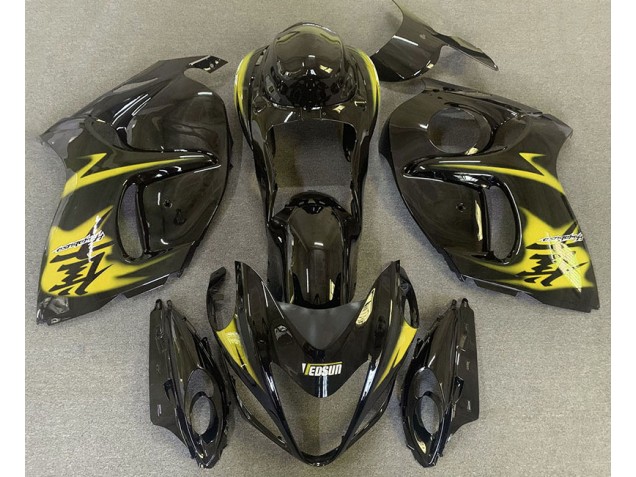 2008-2019 Gloss Black & Yellow Suzuki GSXR 1300 Motorcycle Fairings