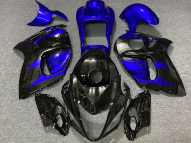2008-2019 Gloss Black and Deep Blue Suzuki GSXR 1300 Motorcycle Fairings