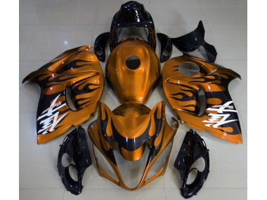 2008-2019 Gloss Orange & Black Suzuki GSXR 1300 Motorcycle Fairings