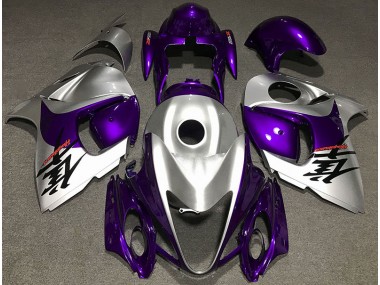 2008-2019 Gloss Purple and Silver Suzuki GSXR 1300 Motorcycle Fairings