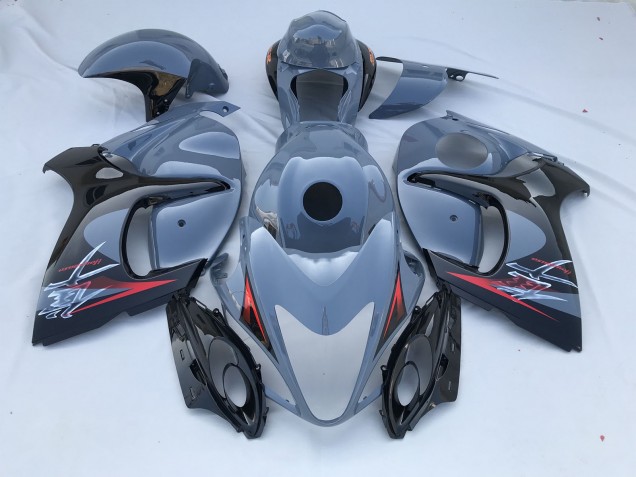 2008-2019 Nardo Grey and Black Limited Suzuki GSXR 1300 Motorcycle Fairings 2008-2019 Nardo Grey and Black Limited Suzuki GSXR 1300 Motorcycle Fairings