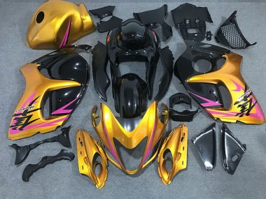 2008-2019 Shiny Gold with Black Suzuki GSXR 1300 Motorcycle Fairings