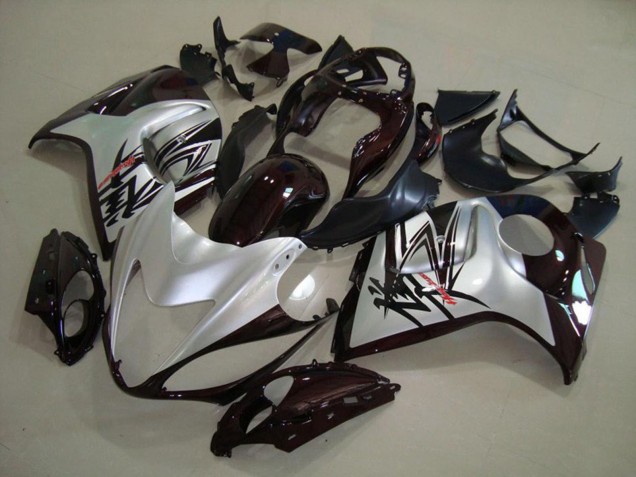 2008-2019 Silver Black Suzuki GSXR 1300 Motorcycle Fairings
