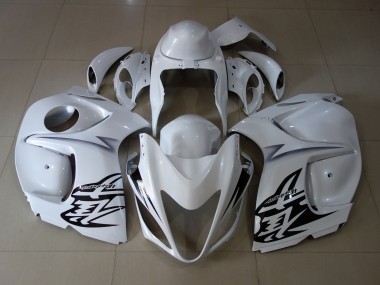 2008-2019 White Suzuki GSXR 1300 Motorcycle Fairings