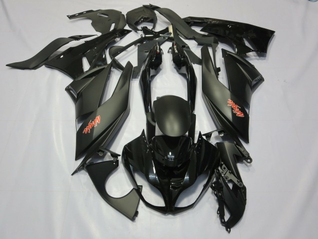2009-2012 Black Kawasaki ZX6R Motorcycle Fairings 2009-2012 Black Kawasaki ZX6R Motorcycle Fairings