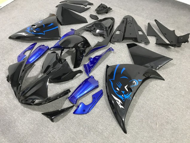 2009-2012 Blue Panther Yamaha R1 Motorcycle Fairings 2009-2012 Blue Panther Yamaha R1 Motorcycle Fairings